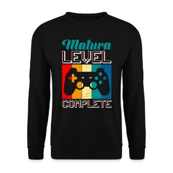 Matura 2023 Niveau complet Gamer Maturanten - Sweat-shirt Unisexe - noir - Devant - Alina (178cm) & Michal (187cm)