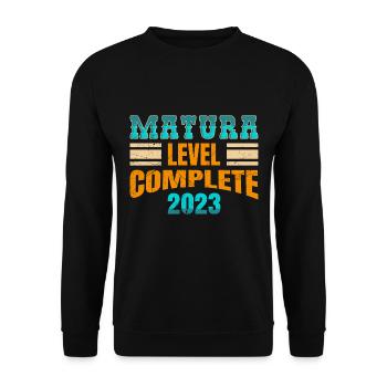Matura Level complete Matura 2023 - Unisex Sweatshirt - black - Front - Alina (178cm) & Michal (187cm)