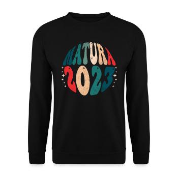 Matura 2023 Level complete Matura - Unisex Sweatshirt - black - Front - Alina (178cm) & Michal (187cm)