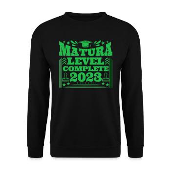 Matura Level Complete 2023 Matura - Unisex Pullover - Schwarz - Vorne - Alina (178cm) & Michal (187cm)