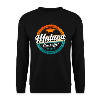 Matura 20203 Maturanten - Unisex Pullover - Schwarz - Vorne - Alina (178cm) & Michal (187cm)