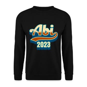 Abi 2023 Abitur Abiturient - Unisex Pullover - Schwarz - Vorne - Alina (178cm) & Michal (187cm)