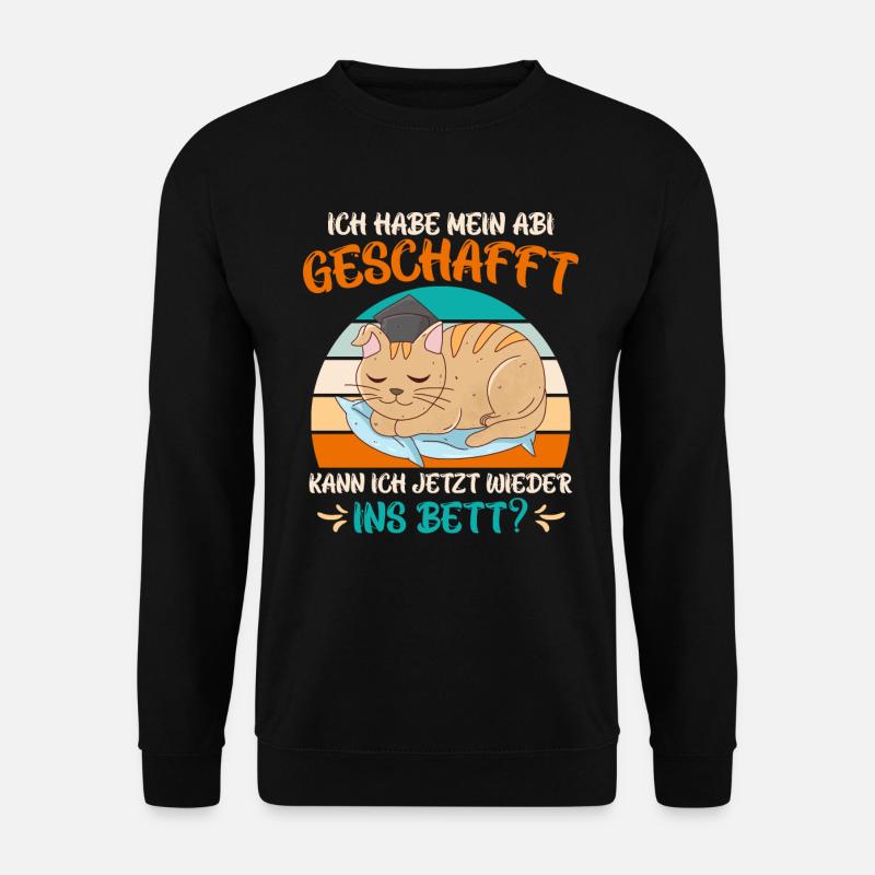 Abi 2023 geschafft! Kann ich wieder ins Bett? - Unisex Pullover - Schwarz