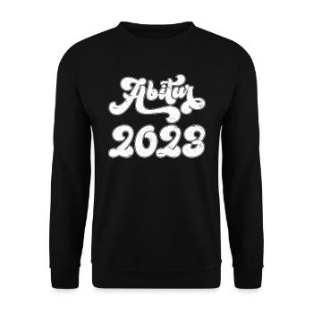 Abi 2023 Abitur Abiturienten - Unisex Pullover - Schwarz - Vorne - Alina (178cm) & Michal (187cm)