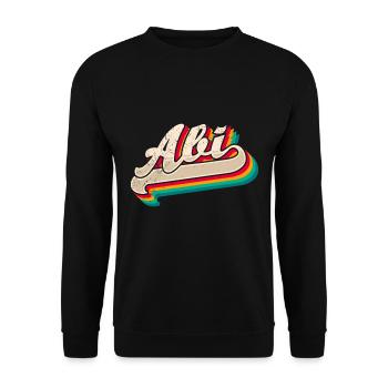 Abi 2023 Abitur Abiturient - Unisex Pullover - Schwarz - Vorne - Alina (178cm) & Michal (187cm)