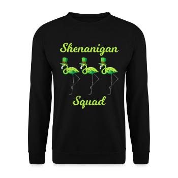 Shenanigans Squad St Patrick’s Day - Sweat-shirt Unisexe - noir - Devant - Alina (178cm) & Michal (187cm)