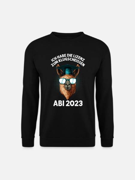 Lizenz zum Klugscheißen Abitur 2023 Abi - Unisex Pullover - Schwarz