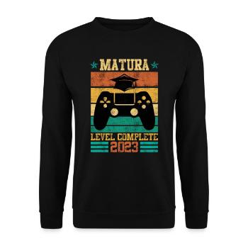 Niveau de maturité complet Maturanten Gamer - Sweat-shirt Unisexe - noir - Devant - Alina (178cm) & Michal (187cm)