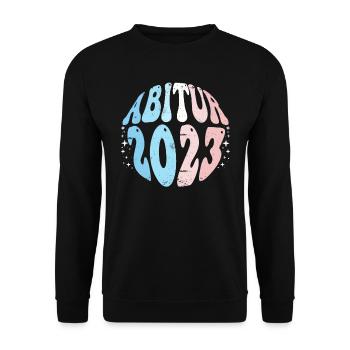 Abi 2023 Abitur Abiturienten - Unisex Pullover - Schwarz - Vorne - Alina (178cm) & Michal (187cm)