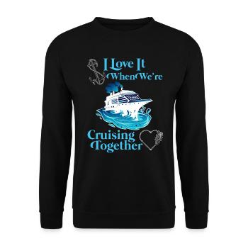 Croisière ensemble Vacances de printemps - Sweat-shirt Unisexe - noir - Devant - Alina (178cm) & Michal (187cm)