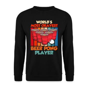 Le plus ok au monde Beer Pong Player Game Beer Pong - Sweat-shirt Unisexe - noir - Devant - Alina (178cm) & Michal (187cm)