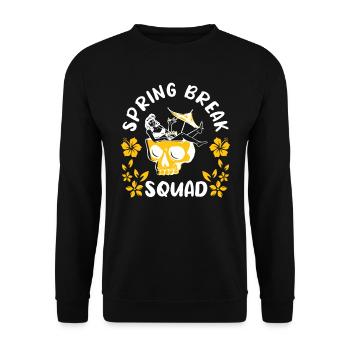 Spring Break Squad Summer Holidays Spring Break - Unisex Sweatshirt - black - Front - Alina (178cm) & Michal (187cm)
