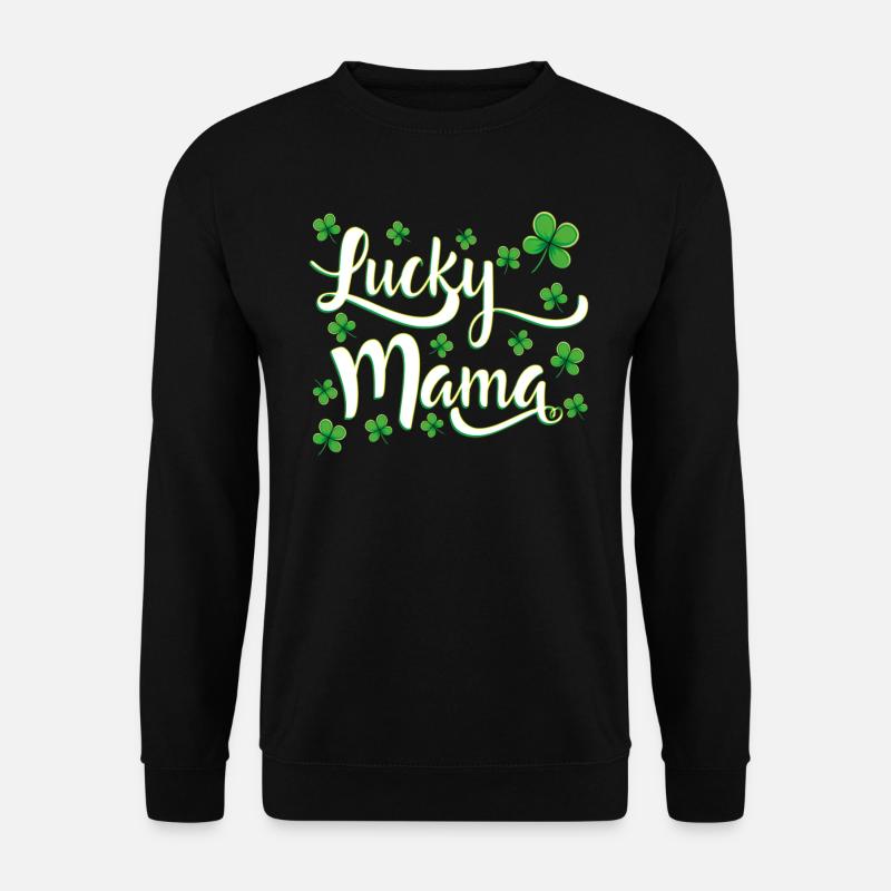 Lucky Mama Saint-Patrick - Sweat-shirt Unisexe - noir