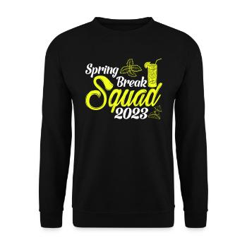 Spring Break Squad 2023 Holiday Spring Break - Unisex Sweatshirt - black - Front - Alina (178cm) & Michal (187cm)
