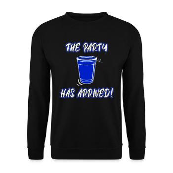 The celebration can start Spring Break Holiday Party - Unisex Sweatshirt - black - Front - Alina (178cm) & Michal (187cm)
