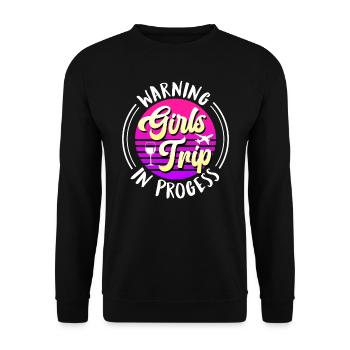 Attention Girl Strip Girls Troupe Spring Break - Sweat-shirt Unisexe - noir - Devant - Alina (178cm) & Michal (187cm)
