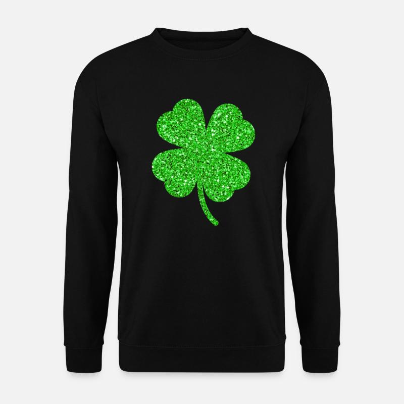Irish Clover St. Patrick's Day - Unisex Sweatshirt - black