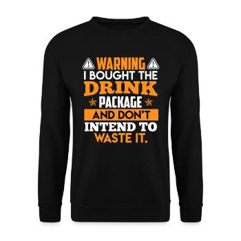 J’ai réservé le forfait boissons Holiday Party - Sweat-shirt Unisexe - noir - Devant - Alina (178cm) & Michal (187cm)