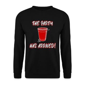 The celebration can start Spring Break Holiday Party - Unisex Sweatshirt - black - Front - Alina (178cm) & Michal (187cm)