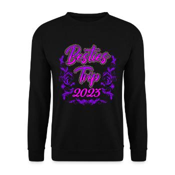 Beasties Trip 2023 Holiday Friends Spring Break - Sweat-shirt Unisexe - noir - Devant - Alina (178cm) & Michal (187cm)
