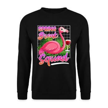Spring Break Squad Summer Holidays Spring Break - Unisex Sweatshirt - black - Front - Alina (178cm) & Michal (187cm)