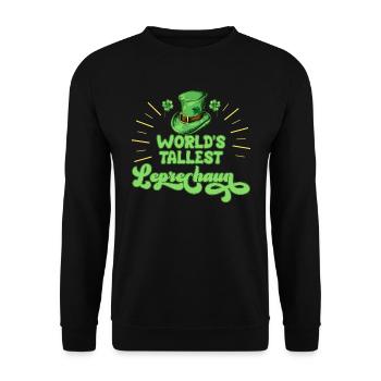 Le plus grand grand grand ami du lutin du monde - Sweat-shirt Unisexe - noir - Devant - Alina (178cm) & Michal (187cm)