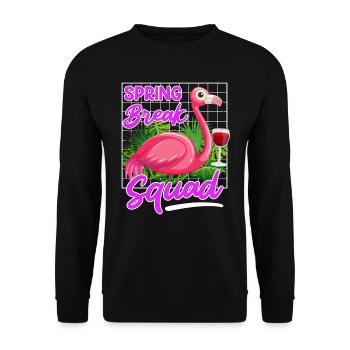 Spring Break Squad Summer Holidays Spring Break - Unisex Sweatshirt - black - Front - Alina (178cm) & Michal (187cm)
