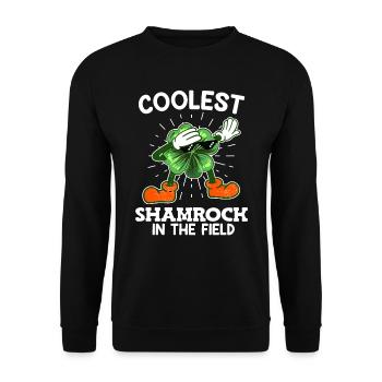 Le trèfle le plus cool de la Saint-Patrick - Sweat-shirt Unisexe - noir - Devant - Alina (178cm) & Michal (187cm)
