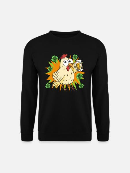 Poulet de la Saint-Patrick - Sweat-shirt Unisexe - noir
