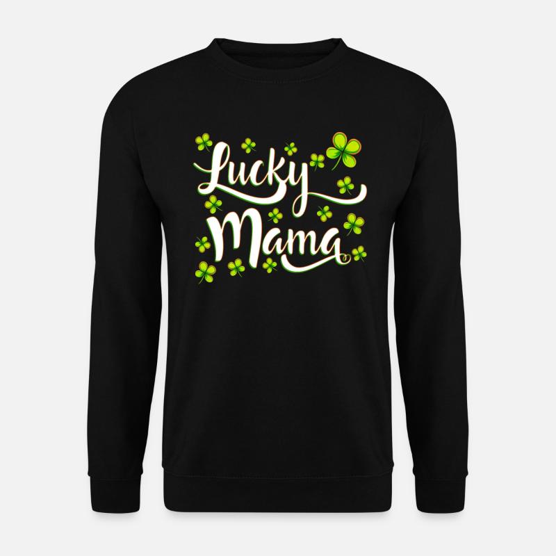 Lucky Mama Saint-Patrick - Sweat-shirt Unisexe - noir