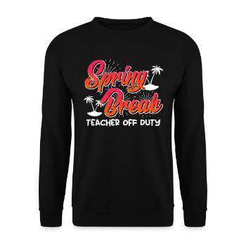 Semaine de relâche Enseignants en congé Vacances d’été Enseignants - Sweat-shirt Unisexe - noir - Devant - Alina (178cm) & Michal (187cm)