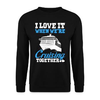 Croisière ensemble Croisière vacances de printemps - Sweat-shirt Unisexe - noir - Devant - Alina (178cm) & Michal (187cm)