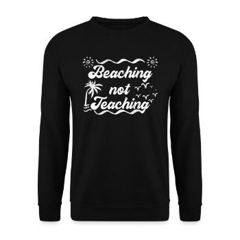 Échouer n’enseigne pas la plage à la place des enseignants des écoles - Sweat-shirt Unisexe - noir - Devant - Alina (178cm) & Michal (187cm)