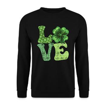 Les Irlandais adorent la Saint-Patrick - Sweat-shirt Unisexe - noir - Devant - Alina (178cm) & Michal (187cm)