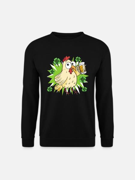 Poulet de la Saint-Patrick - Sweat-shirt Unisexe - noir