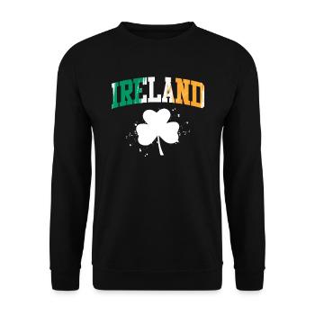Irlande Trèfle Fête irlandaise de la Saint-Patrick - Sweat-shirt Unisexe - noir - Devant - Alina (178cm) & Michal (187cm)