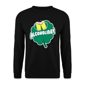 Alcoholiday Bière de la Saint-Patrick - Sweat-shirt Unisexe - noir - Devant - Alina (178cm) & Michal (187cm)