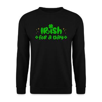 Irlandais d’un jour Saint-Patrick - Sweat-shirt Unisexe - noir - Devant - Alina (178cm) & Michal (187cm)