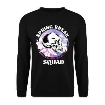 Spring Break Squad Summer Holiday Spring Break - Unisex Sweatshirt - black - Front - Alina (178cm) & Michal (187cm)
