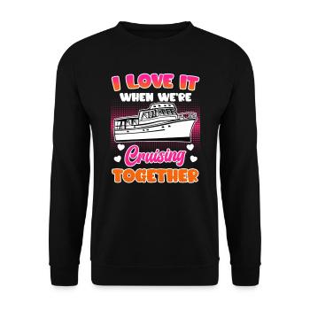 Croisière ensemble Croisière vacances de printemps - Sweat-shirt Unisexe - noir - Devant - Alina (178cm) & Michal (187cm)