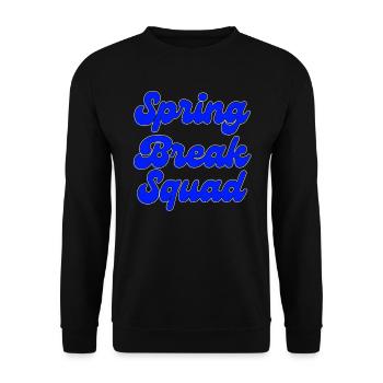 Spring Break Squad Summer Holiday Spring Break - Unisex Sweatshirt - black - Front - Alina (178cm) & Michal (187cm)