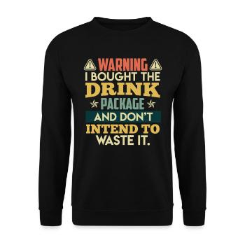 J’ai réservé le forfait boissons Holiday Party - Sweat-shirt Unisexe - noir - Devant - Alina (178cm) & Michal (187cm)