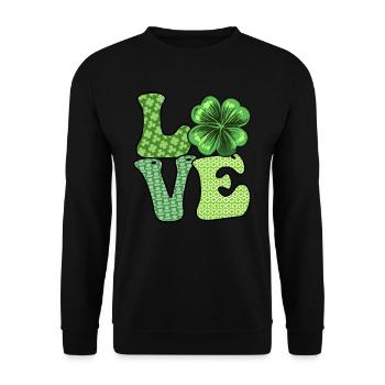 Les Irlandais adorent la Saint-Patrick - Sweat-shirt Unisexe - noir - Devant - Alina (178cm) & Michal (187cm)