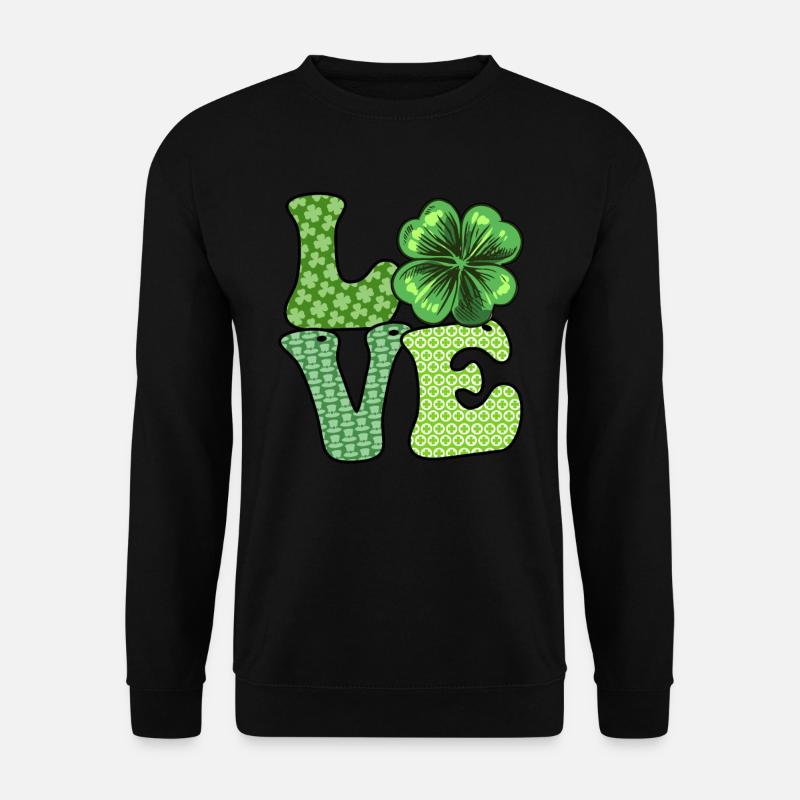 Irish Love St. Patrick's Day - Unisex Sweatshirt - black