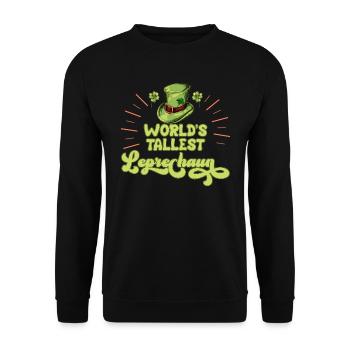 Le plus grand grand grand ami du lutin du monde - Sweat-shirt Unisexe - noir - Devant - Alina (178cm) & Michal (187cm)