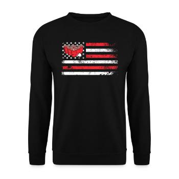 Stars and Stripes USA Beer Pong Bier Pong - Sweat-shirt Unisexe - noir - Devant - Alina (178cm) & Michal (187cm)