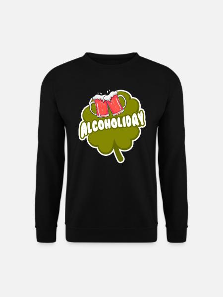 Alcoholiday St Patrick's Day Beer - Unisex Sweatshirt - black