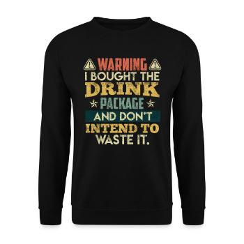 J’ai réservé le forfait boissons Holiday Party - Sweat-shirt Unisexe - noir - Devant - Alina (178cm) & Michal (187cm)