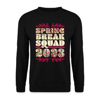 Spring Break Squad 2023 Friends Spring Break - Unisex Sweatshirt - black - Front - Alina (178cm) & Michal (187cm)