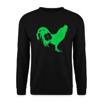 Shenanigan’s Clover St. Patrick’s Day - Sweat-shirt Unisexe - noir - Devant - Alina (178cm) & Michal (187cm)